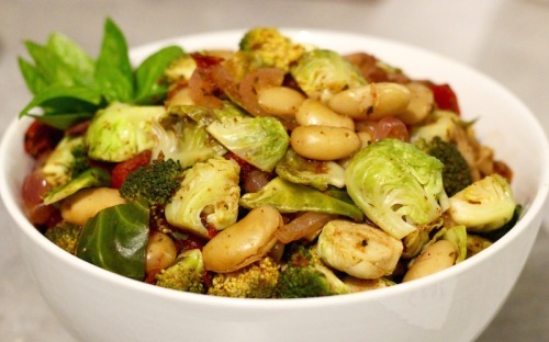 Italian heirloom recipe! Corona beans or butter beans/lima and Brassicas. Yum!
